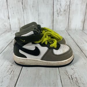 Nike Baby Walker Shoes - White, Black, Green